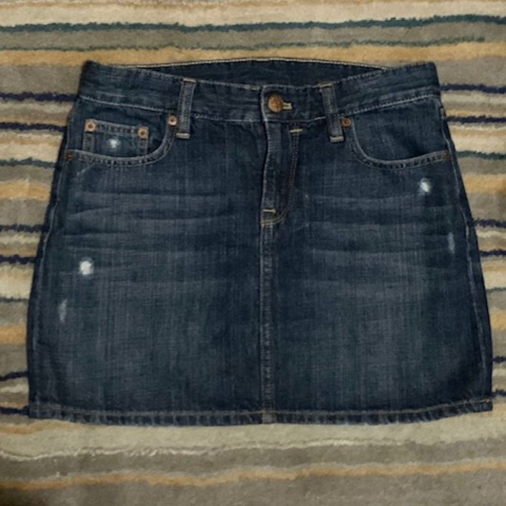 J. Crew Jean Mini Skirt